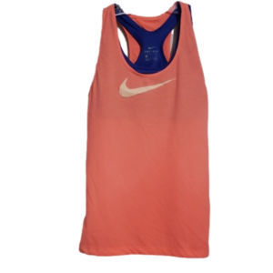 Nike Dry-Fit Peachy Pink & Blue Tank Sz M